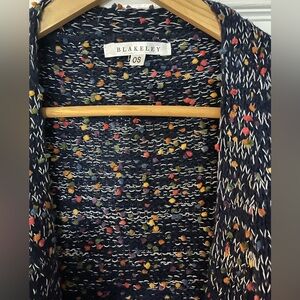 Blakely OS navy popcorn sweater